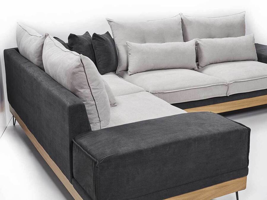 Γωνιακός καναπές Nero