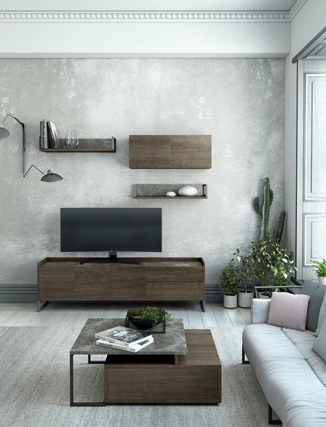 Tv wall unit set Pianto