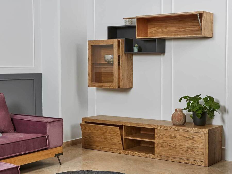 Tv wall unit set Lisbon